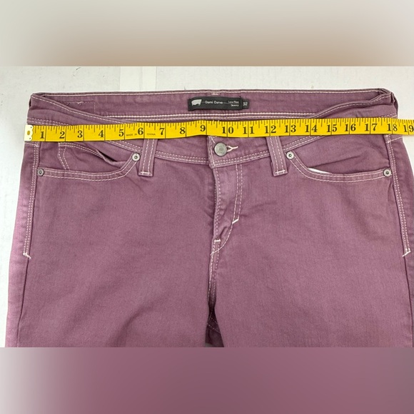 Levi's Demi Curve Low Rise Skinny Jeans Purple Women's Size W32xL32 - Picture 8 of 13